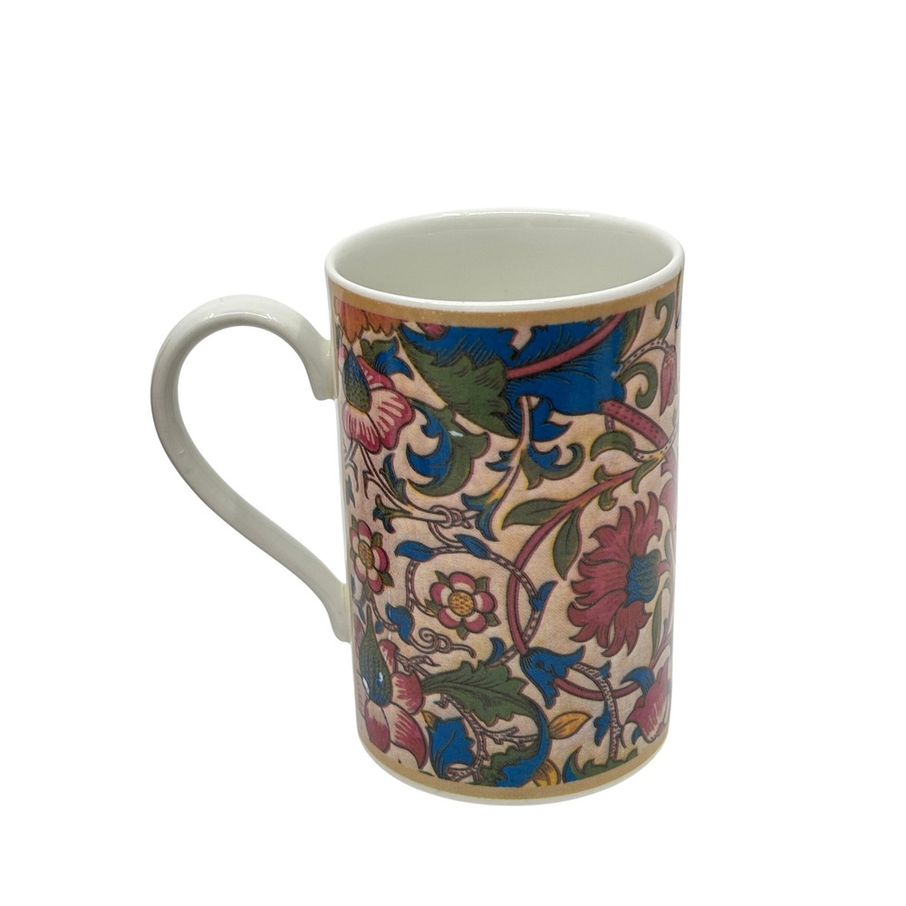 Dunoon Kensington William Morris Stoneware Mugs Set of 4 Made in Scotland Floral